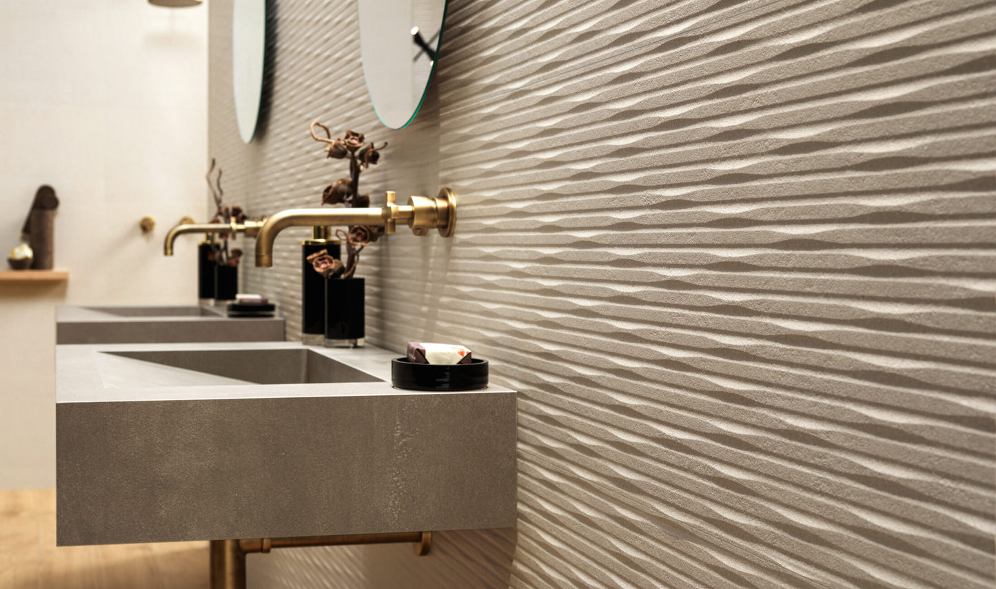 3D Wall Carve Ivory