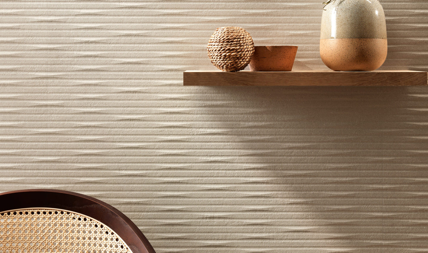 3D Wall Carve Ivory