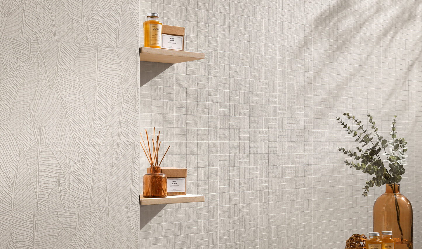 Aplomb White Stripes 50 x 120 tile